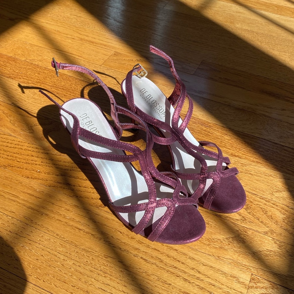 De Blossom Sparkly red heels